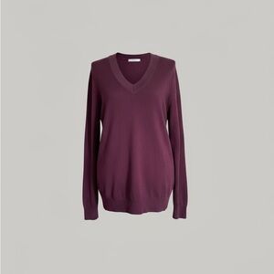 V-Neck Burgundy Sweater